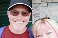 Bus stop selfie